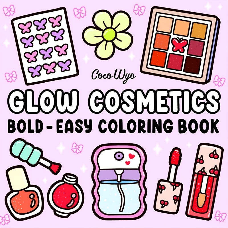 Beauty Makeup Book - Buku lukis grafiti, kosmetik berkilau Bold