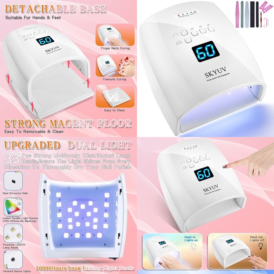 Gel Nail Polish - Lampu Kuku UV LED Pengering Cepat