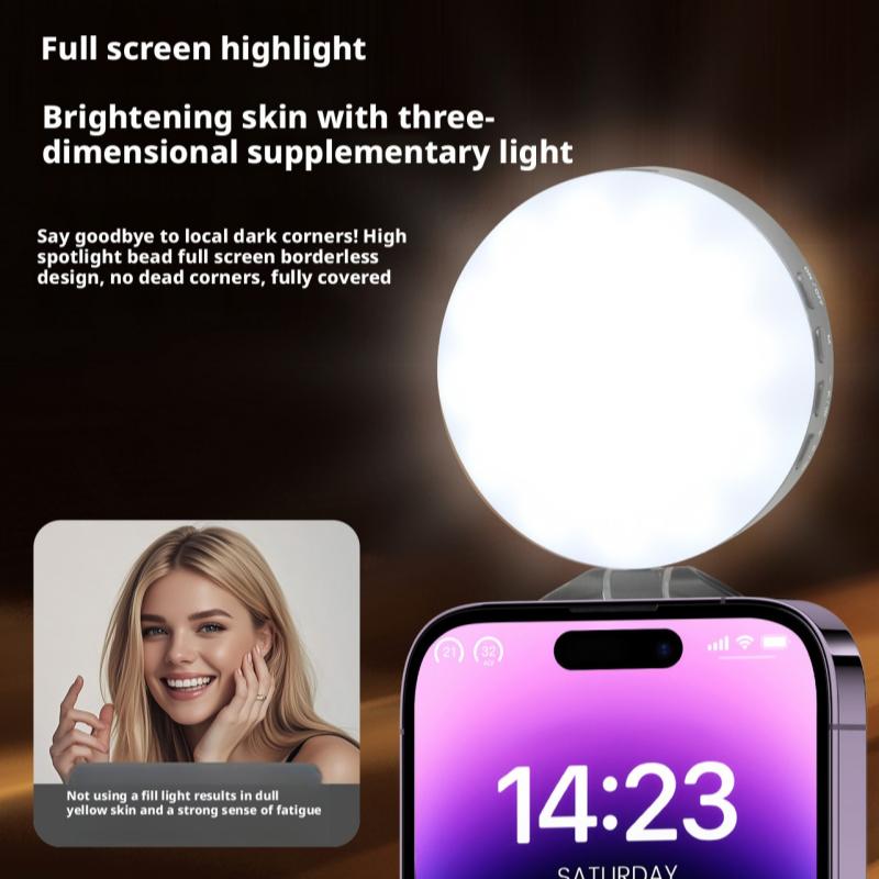 Beauty Makeup Camera - Lampu Isi Ulang Magnetik untuk Ponsel,