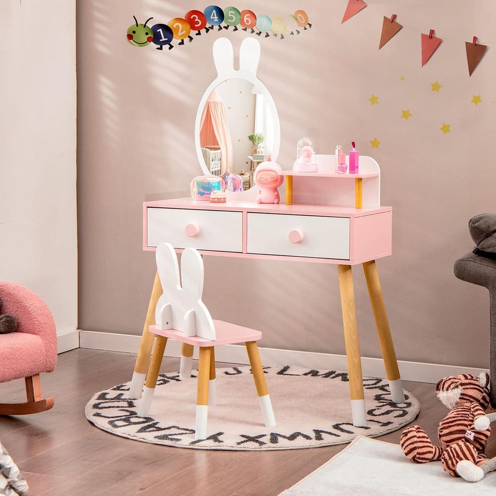 Meja Rias Anak EY Kids, Set Me - Beauty Makeup Vanity Set ulasan dan harga