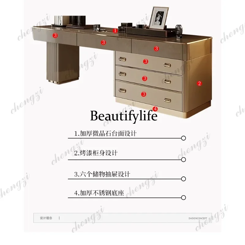 E182 Set Lengkap Meja Rias Kay - Beauty Makeup Vanity Set ulasan dan harga