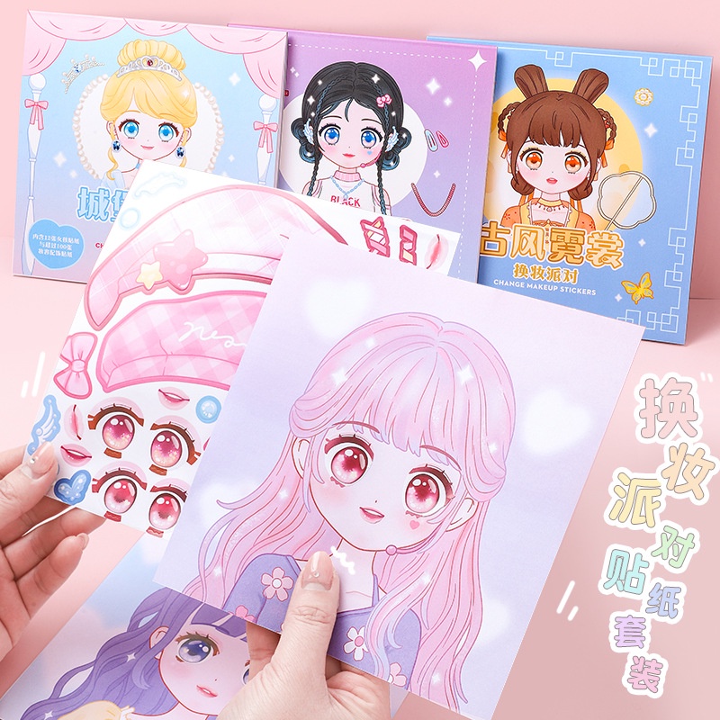 1 buah stiker perubahan Makeup - Beauty Makeup Book ulasan dan harga