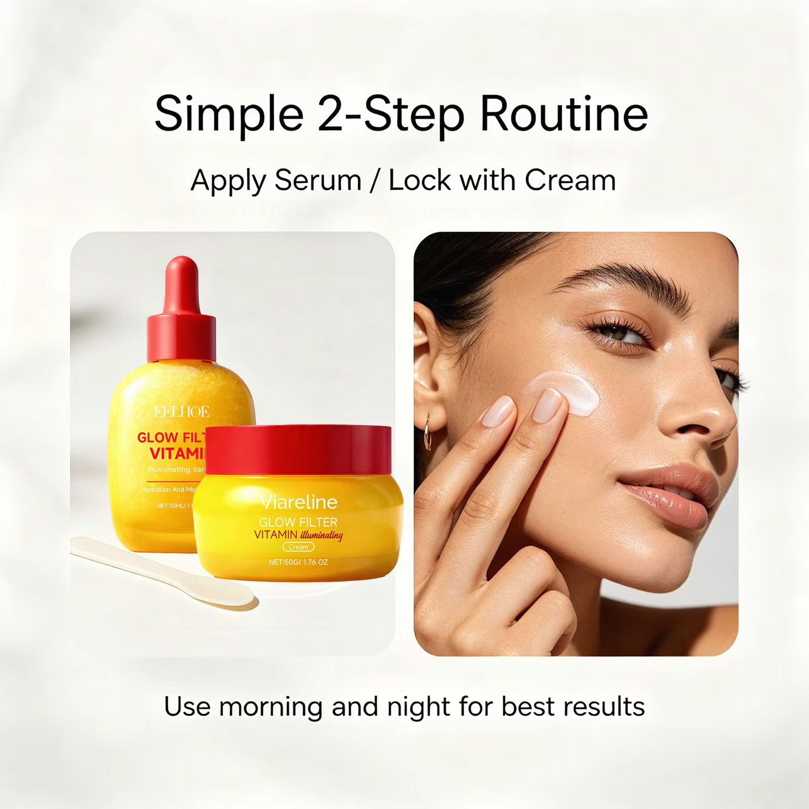 Set Serum & Krim Pencerah Kuli - Vitamin C Serum Face ulasan dan harga