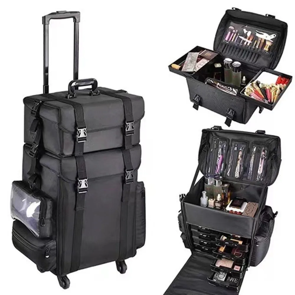 Set Tas Troli Rias Wajah Trave - Beauty Makeup Vanity Set ulasan dan harga